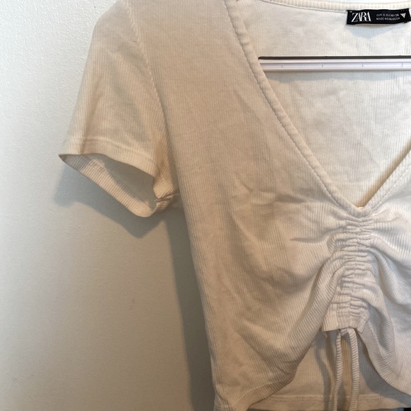 Zara Gathered Crop Top - Picture 4 of 4